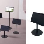 Matte Black Deluxe Table Card Holder 11 cm