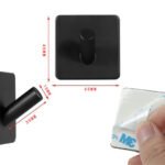 Black SS304 Hanger with strong 3M sticking back
