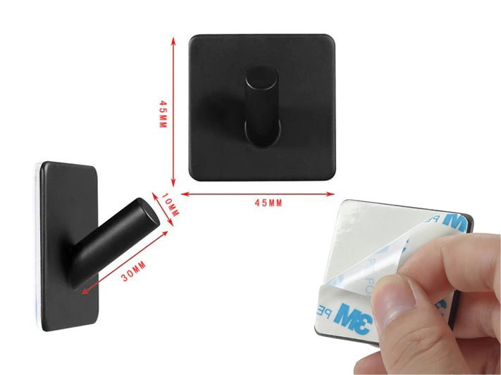 8b036abe3f103f4f6e7c3e6f6a0a1505.jpg Black SS304 Hanger with strong 3M sticking back