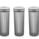 Set of 3x1700 ml Linea Round Food Storage Container