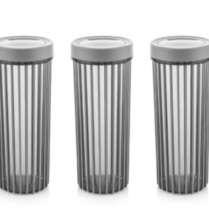 Set of 3x1700 ml Linea Round Food Storage Container