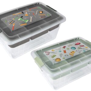 Decorated Divided Storage Box 5.7 L