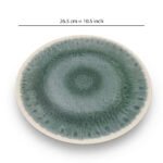 Green Marble Melamine Dinner Plate 10.5" X6