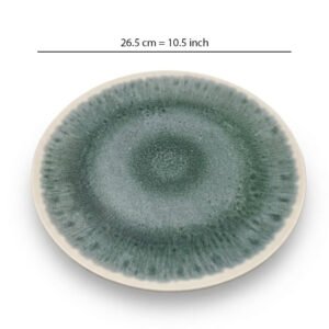 Green Marble Melamine Dinner Plate 10.5" X6