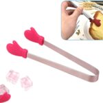 Cute Stainless Steel Tong with Silicon "Gloves"