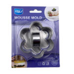 Flower Cake Ring with pusher