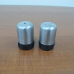 Stainless Salt and Pepper Shakers Set