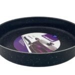 Black Granite Nouval Round Oven Tray 38 cm