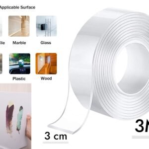 3 cm Wide Dual-Sided Nano Adhesive Transparent Tape 3 M