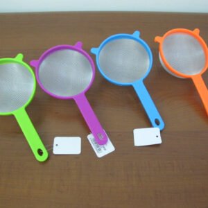 Colorful aluminum mesh strainer 12 cm