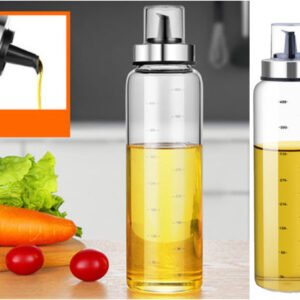 Glass Oil Bottle with SS cover 500 ml