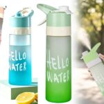 Leak Proof Unbreakable PC Water Bottle 650ml w Sprayer