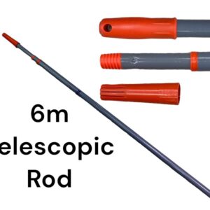 6 M Long Iron Pole For Solar and Glass Windows with connection