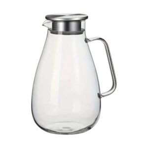 High Quality 2.6 L Glass Pitcher with SS 18/10 Cover