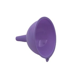 Colorful plastic funnel; size 2