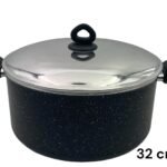Black Granite Nouval Casserole 32 cm
