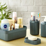 Alesta 4 Pieces Plastic Bathroom Accessories Set