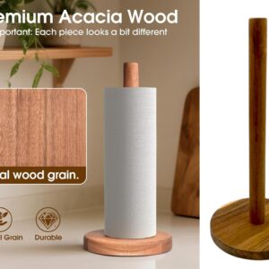 Acacia Wood Paper Towel Holder