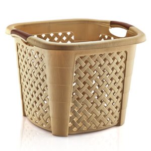 Squared Rattan Laundry basket