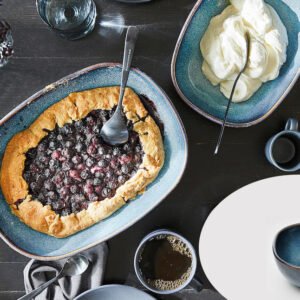 Dosthoff Blue Deep Oval Bowl 30.5 cm - Oven Safe!