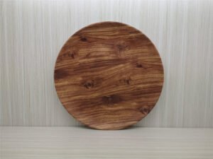 Wooden Design Melamine Dessert Plates X6