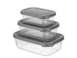 Set of 3 Storage Boxes 1.2L+0.67L+0.4L