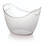 Unbreakable Polycarbonate Oval Ice Bucket 8L