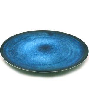 Bleu Marble Melamine Dinner Plates X6