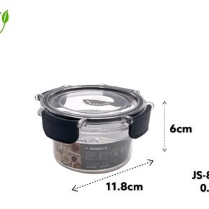 Acrylic Airtight Round Food Storage Box 0.3L
