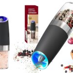 Gravity Electric Salt and Pepper Grinder Mill with Blue LED Light