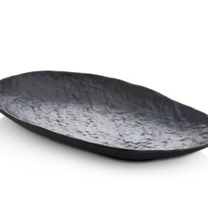 Melamine Matt Stone Oval Plate 28 cm