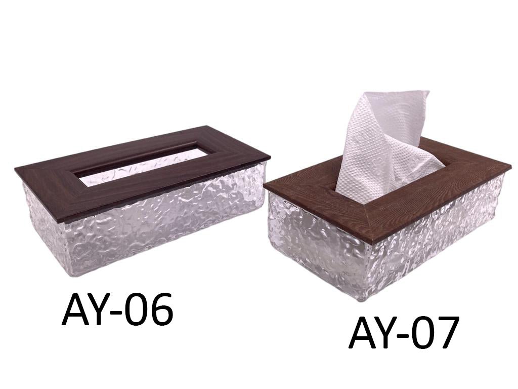 98f634b3f644975a5f2106c74fd258b3.jpg Acrylic Tissue Box with Wooden Like Cover