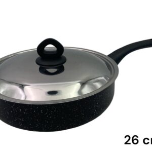 Black Granite Nouval Sauteuse 26 cm