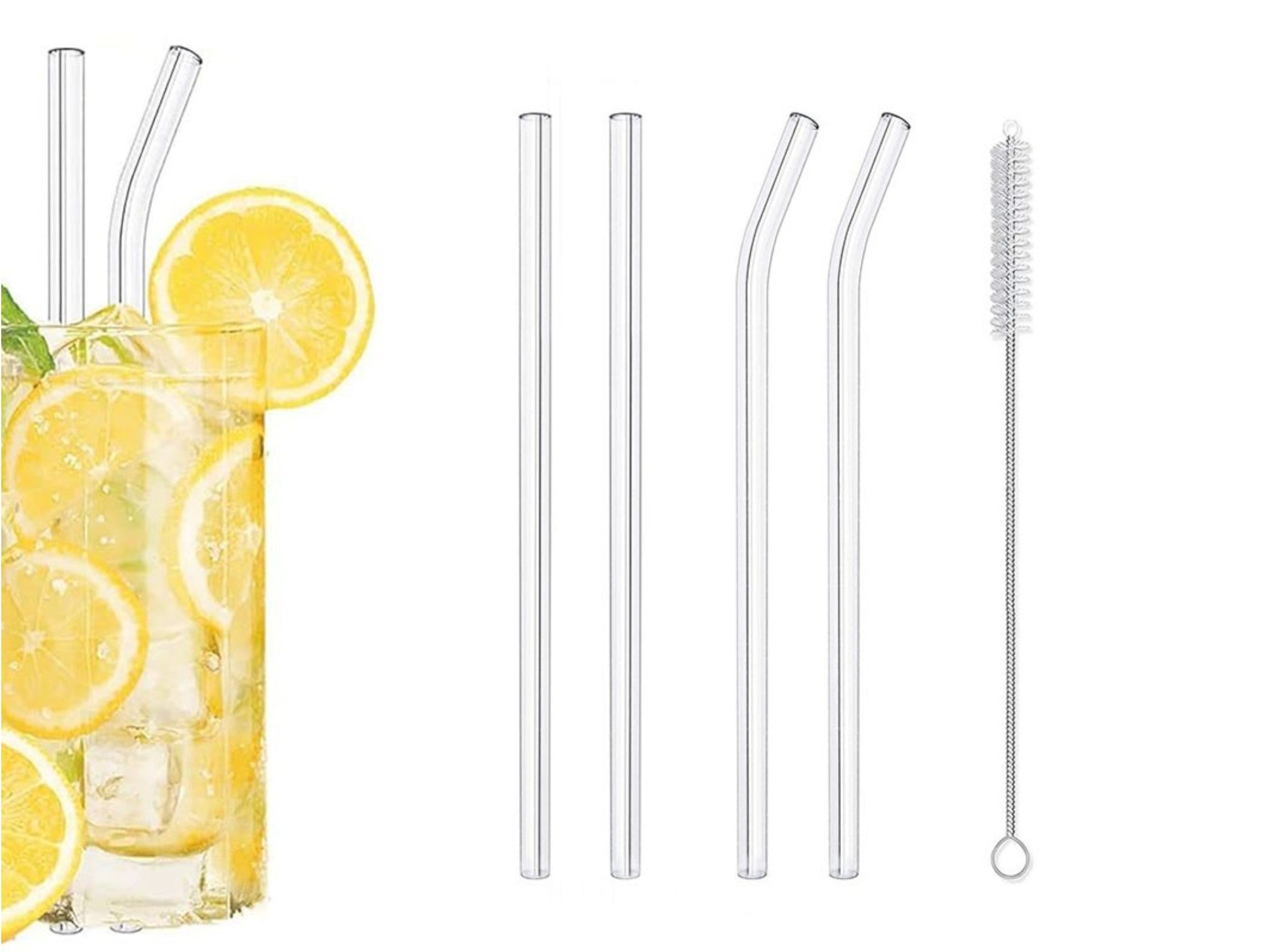9a82e7551b8176dc74b1897f923c962d.jpg Set of 4 Glass Straws with cleaning brush