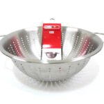 Stainless Steel punching colander; 30 cm