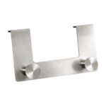 Stainless Steel Door Mounted Hanger with 2 hooks