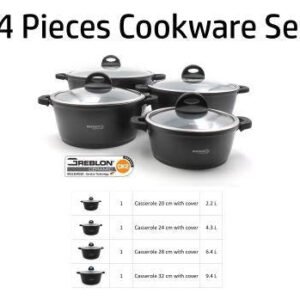 DOSTHOFF 4 PCS COOKWARE CASSEROLE SET