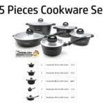 Dosthoff 5 pcs Cookware Casserole Set Black 5M
