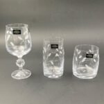 BOHEMIA ENGRAVED PAVO CUP 290 ML X6