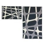 Set of 2 Thin Anti Skid Water Absorbent Mats
