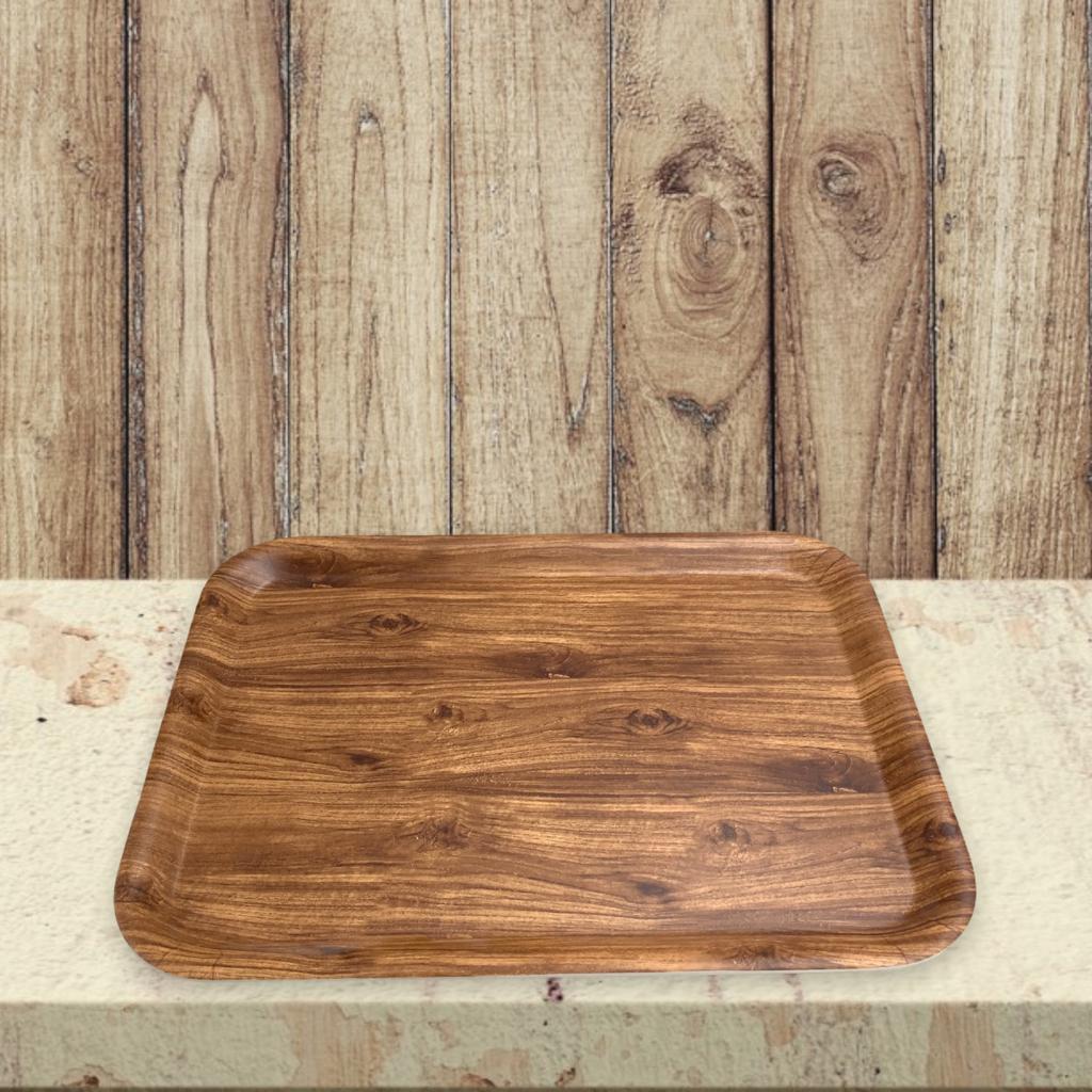 WhatsAppImage2022-05-31at1.18.48PM.jpg Wooden Design Rectangular Melamine Tray; 15"