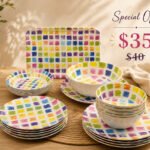 27-Piece Melamine Dinner Set