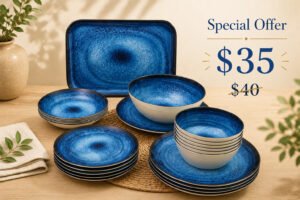 27-Piece Melamine Dinner Set