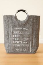Thick Fabric Collapsable Laundry Bag with Ring Handle