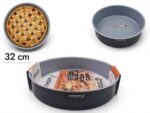DOSTHOFF ROUND OVEN TRAY BLACK 32 CM