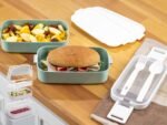 Lunch Box Kat Kat 2 Layers with Cutlery