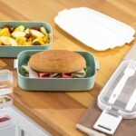 Lunch Box Kat Kat 2 Layers with Cutlery