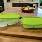 Set of 2 food containers with 2 compartments