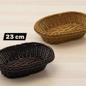 High quality Oval woven bread basket 23 cm