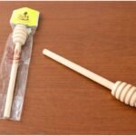 Wooden Honey Dipper X2; 16 cm